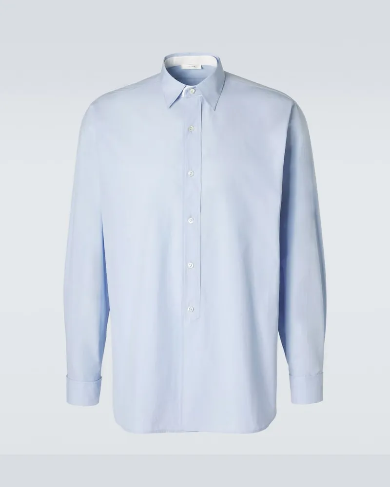 The Row Hemd Melchior aus Baumwollpopeline Blau