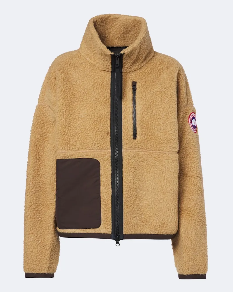 Canada Goose Jacke Simcoe aus Teddyfleece Beige
