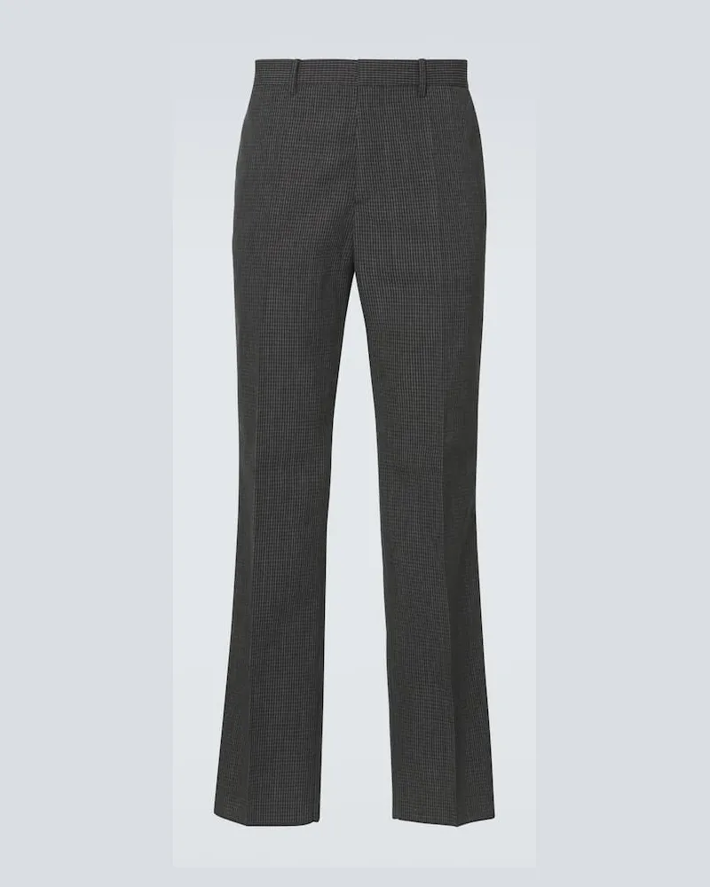 Jil Sander Gerade Hose aus Schurwolle Grau