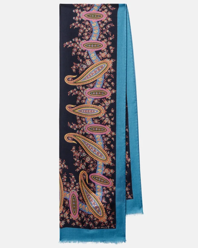 Etro Tuch aus Wolle, Kaschmir und Seide Multicolor