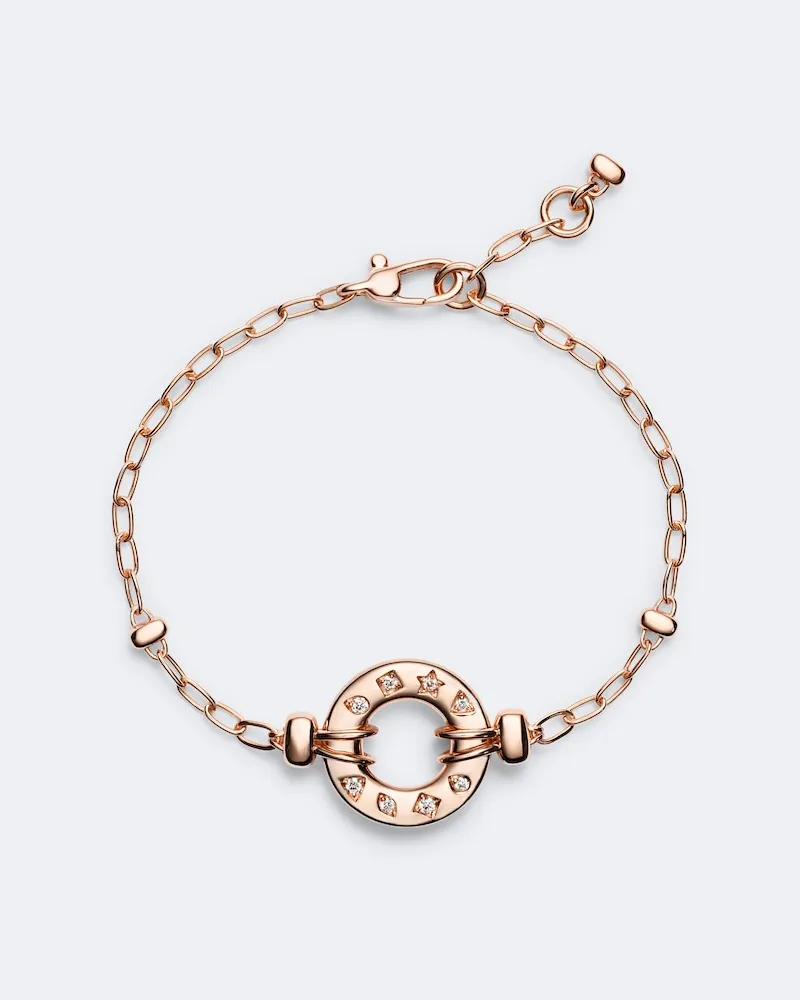 Pomellato Armband Iconica aus 18kt Roségold mit Diamanten Gold