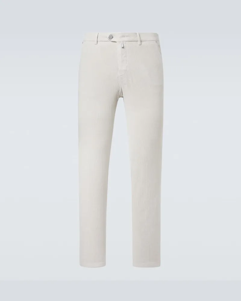 Kiton Hose aus Cord Grau