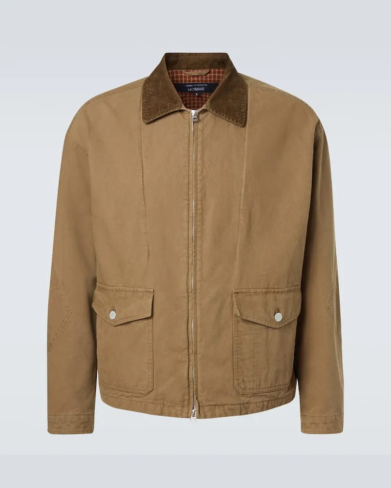 Comme des Garçons Comme des Garçons Homme Jacke aus Baumwolle mit Cord Beige