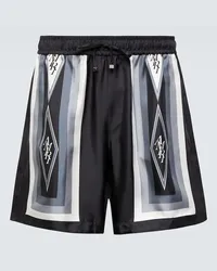 Amiri Shorts Diamond aus Seide Multicolor