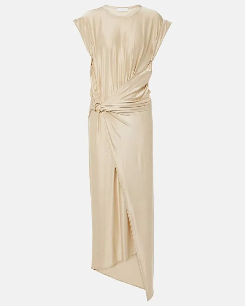 Paco Rabanne Midikleid Nude
