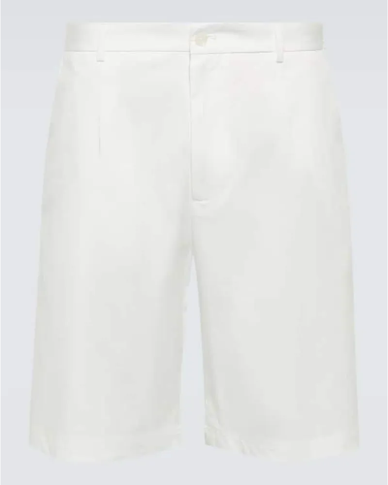 Dolce & Gabbana Bermuda-Shorts aus einem Baumwollgemisch Weiss