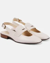 TOD'S Slingback-Ballerinas aus Leder Weiss