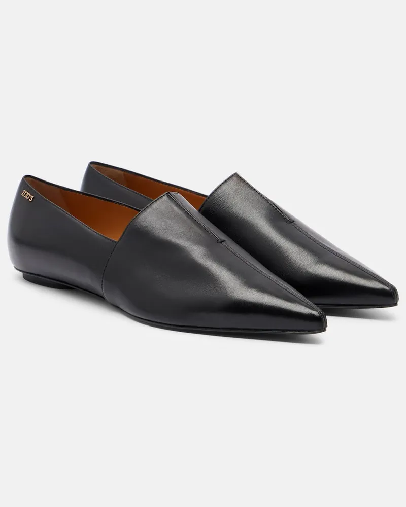 TOD'S Loafers aus Leder Schwarz