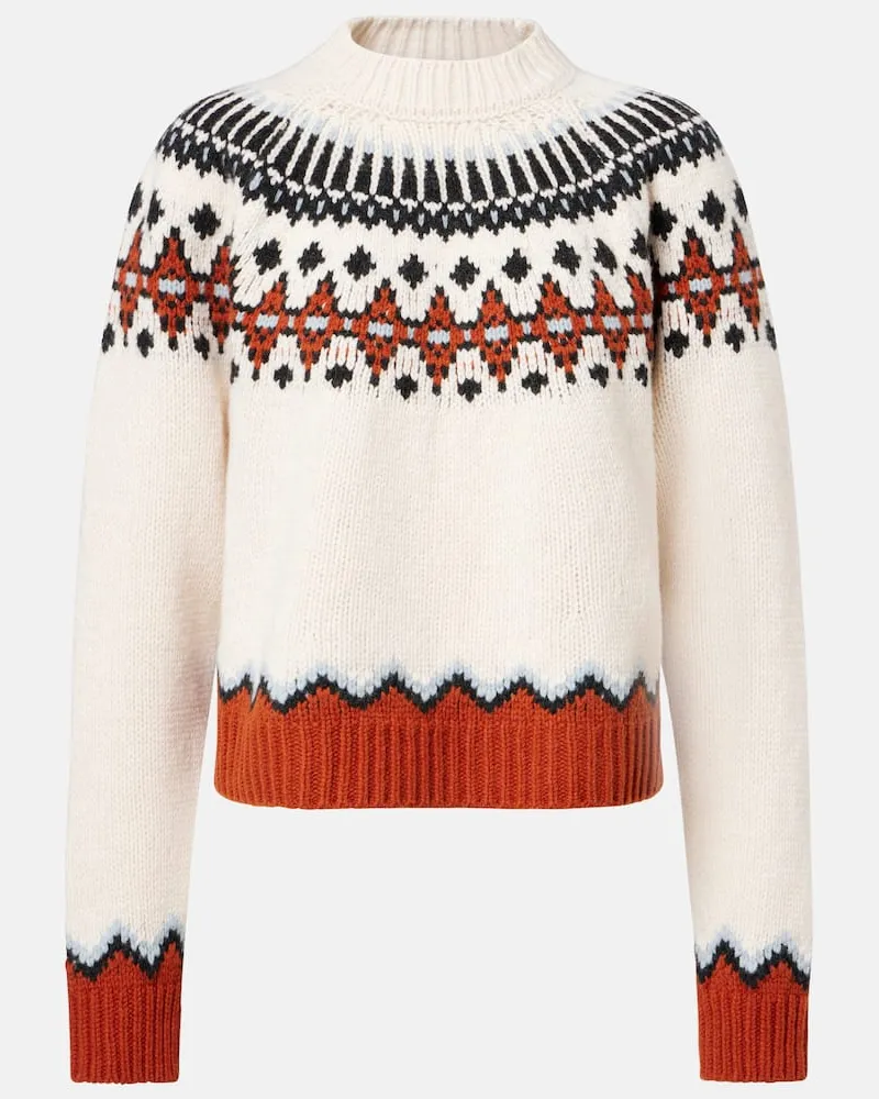 Alanui Pullover Sweet Winter aus Schurwolle Multicolor