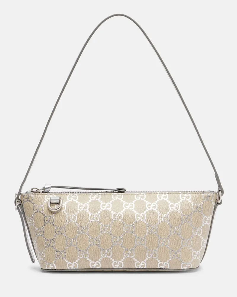 Gucci Schultertasche GG Emblem Small Beige