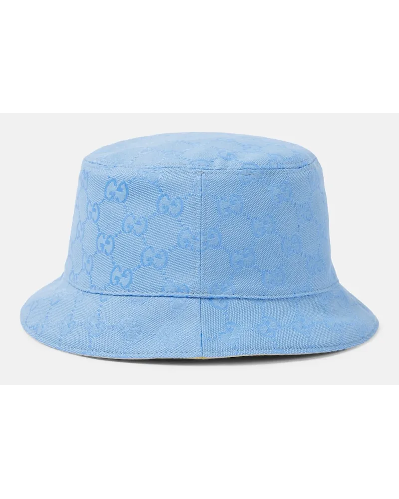 Gucci Hut GG aus Canvas Blau