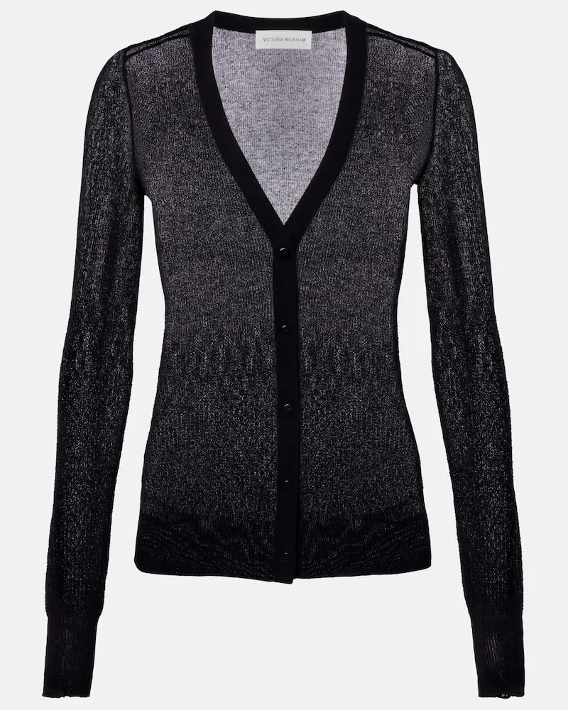 Victoria Beckham Cardigan aus einem Baumwollgemisch Schwarz
