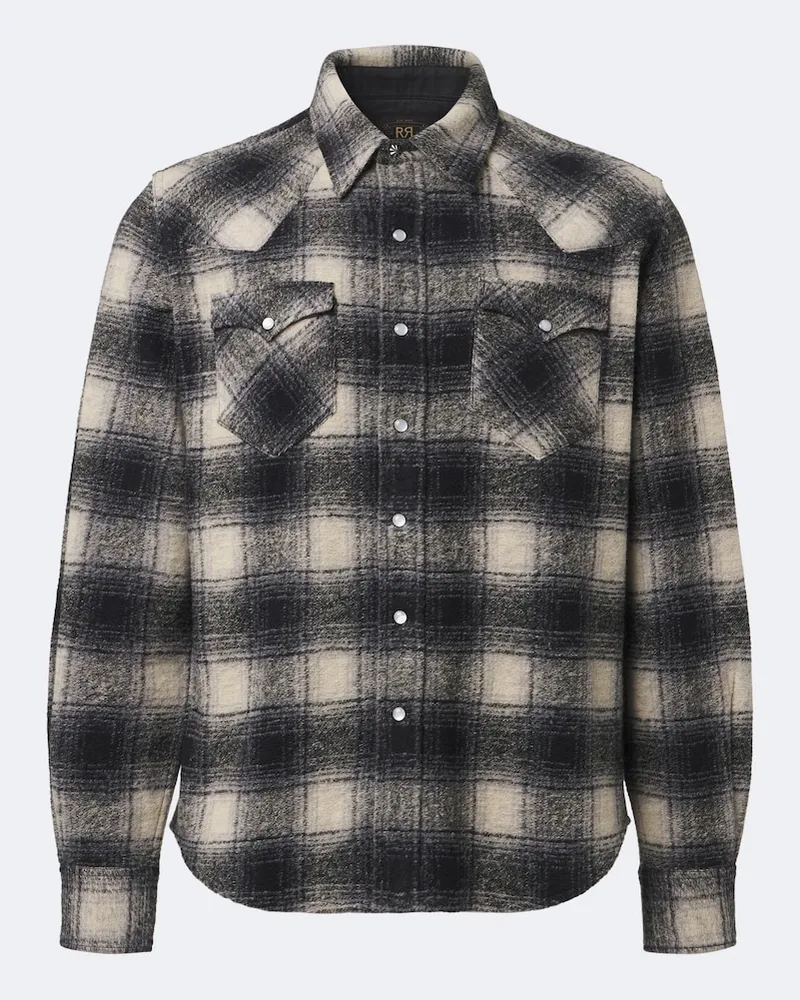 RRL Hemdjacke aus einem Wollgemisch Multicolor
