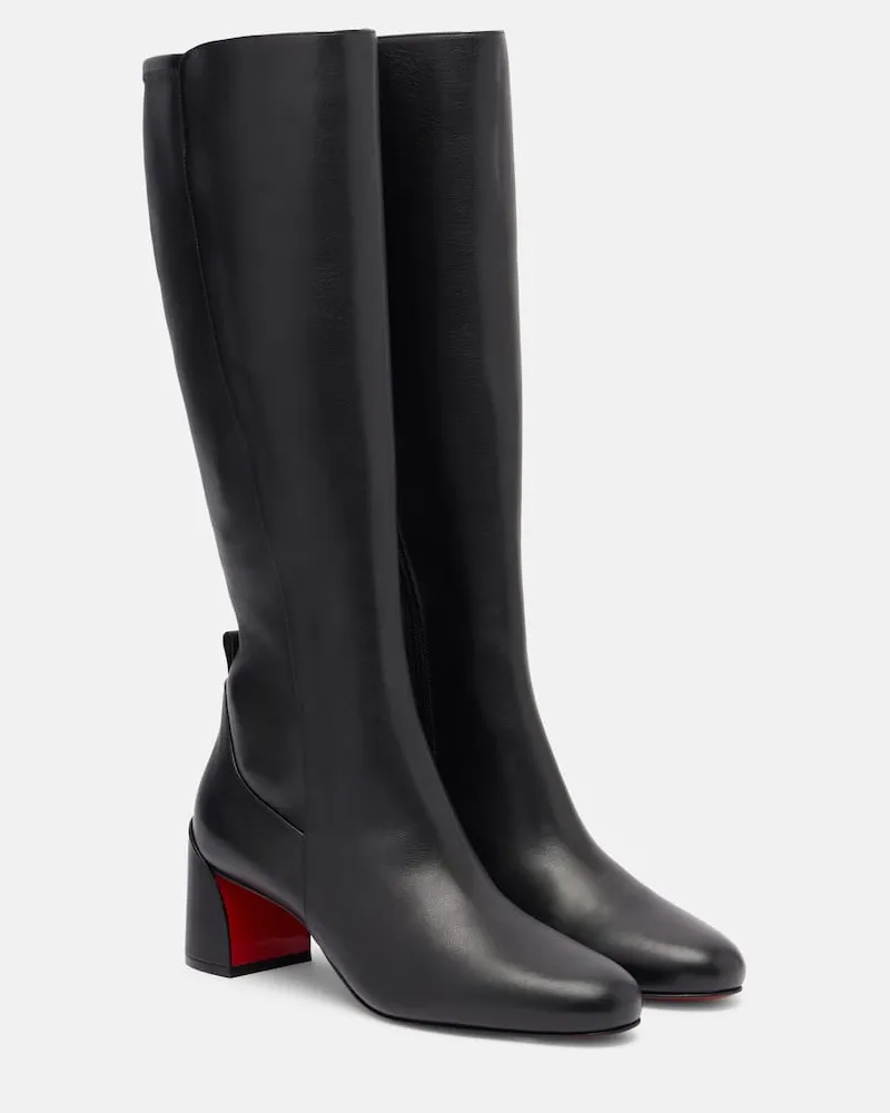 Christian Louboutin Stiefel Jane 55 aus Leder Schwarz