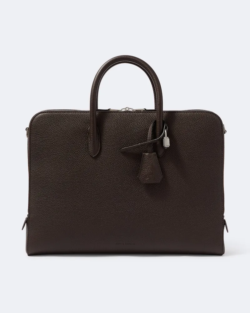 Dunhill Aktentasche aus Leder Braun