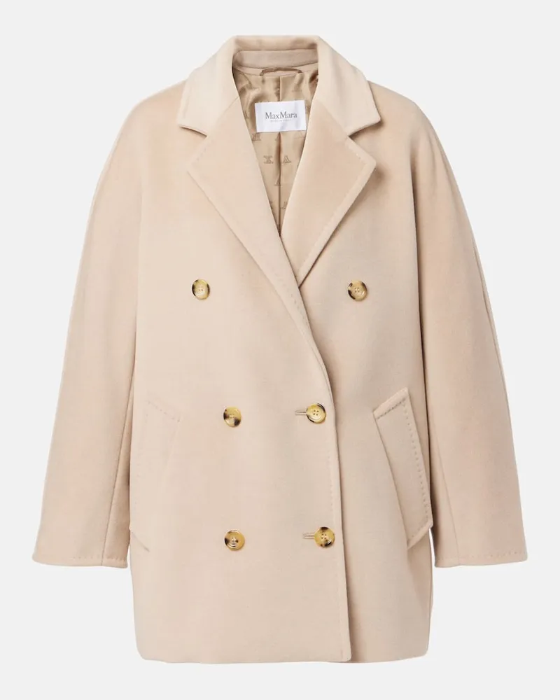 Max Mara Jacke Rebus 101801 Icon aus Wolle und Kaschmir Beige