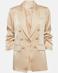 Veronica Beard Blazer Tomi aus Satin Beige