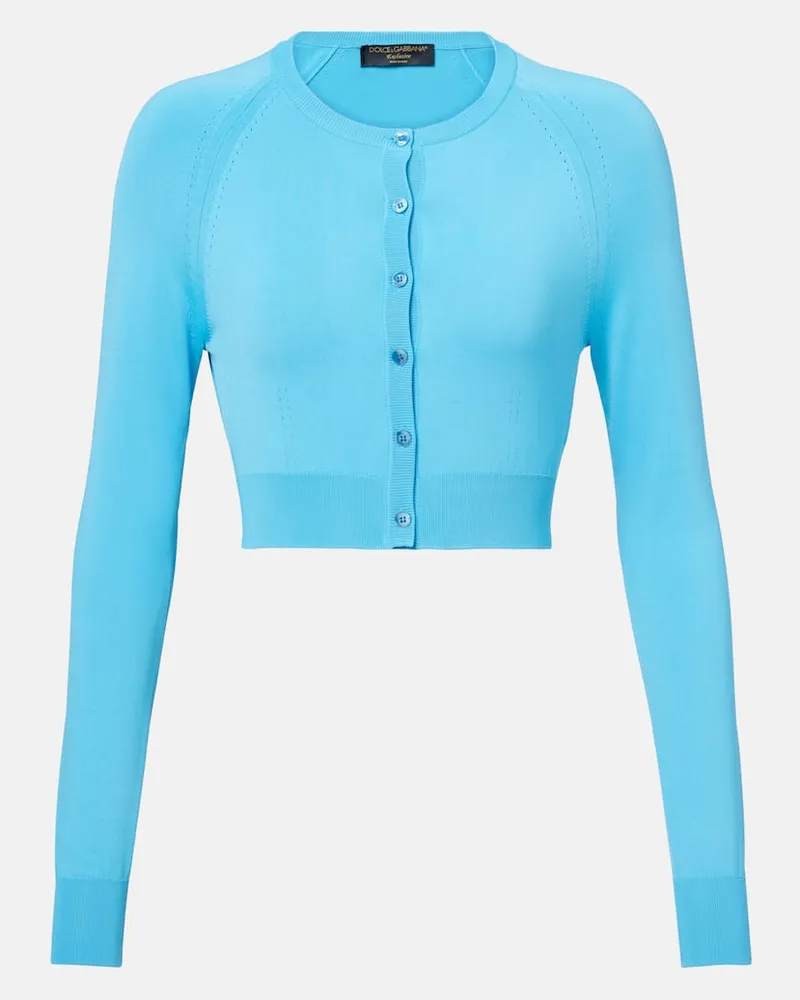 Dolce & Gabbana Cropped-Cardigan Blau