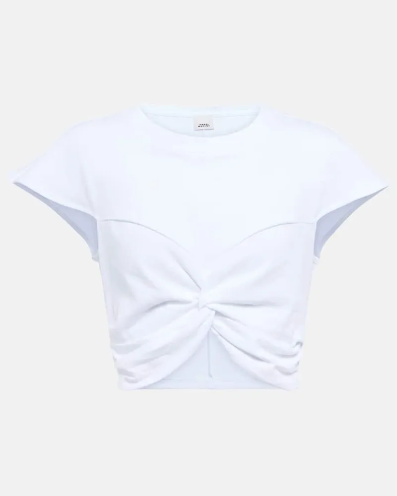 Isabel Marant Cropped-Top Zineae aus Baumwolle Weiß