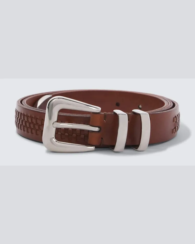 Brunello Cucinelli Gürtel aus Leder Braun
