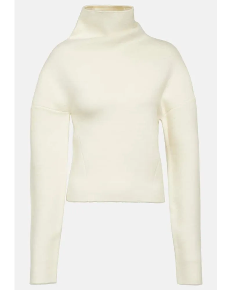 The Row Rollkragenpullover Enoch aus Wolle Weiss