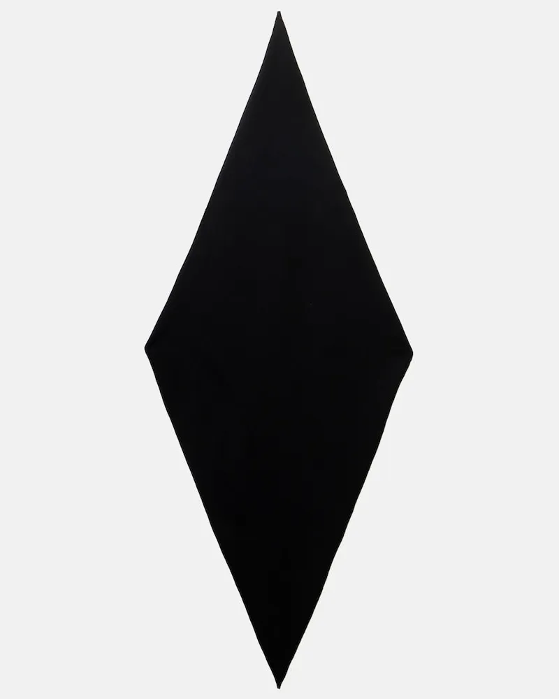 Christophe Lemaire Schal aus Wolle Schwarz