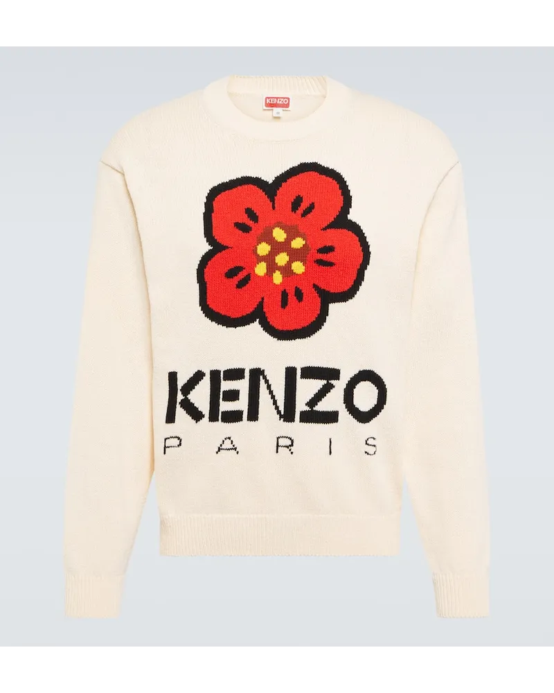 Kenzo Pullover Boke Flower Weiss