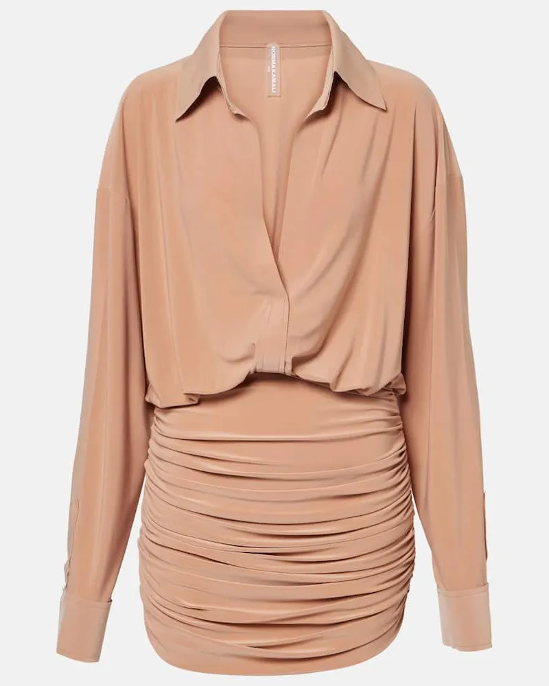 Norma Kamali Minikleid Braun