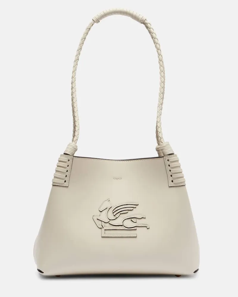 Etro Schultertasche Libra aus Leder Weiß