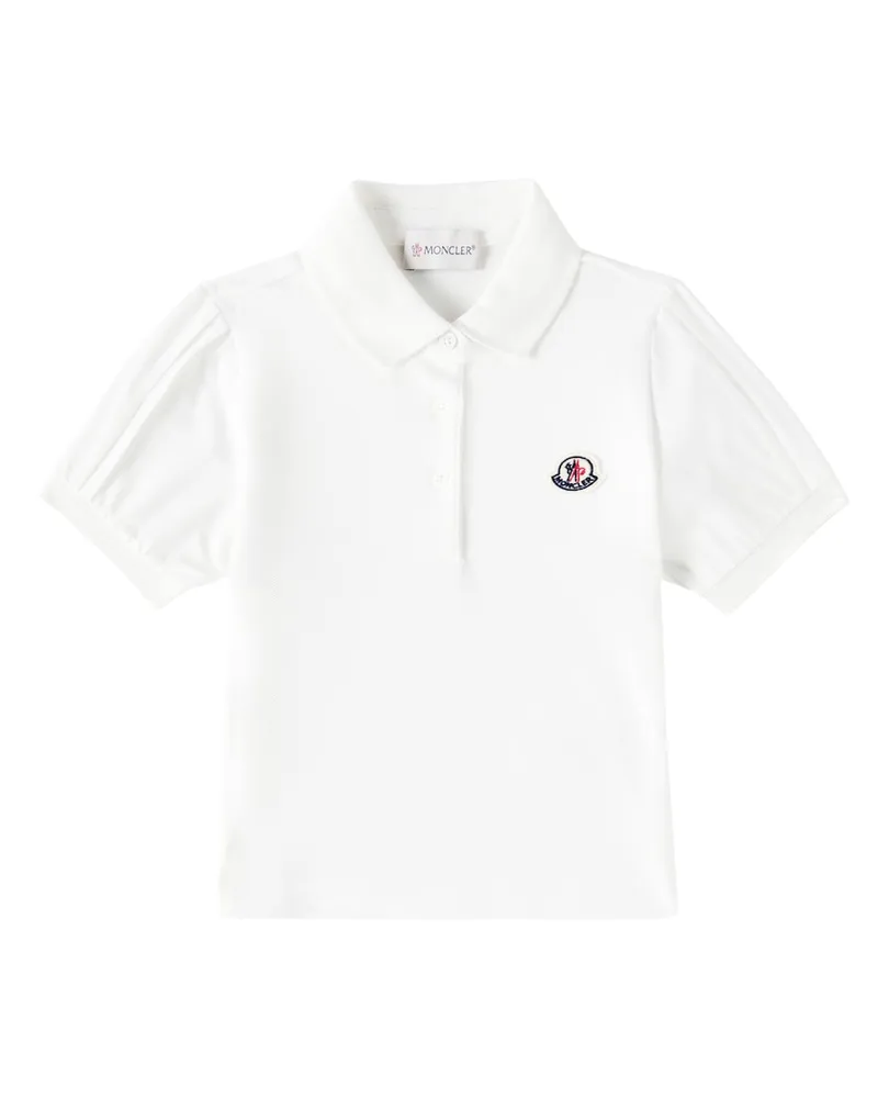 Moncler Polohemd aus Baumwolle Weiß