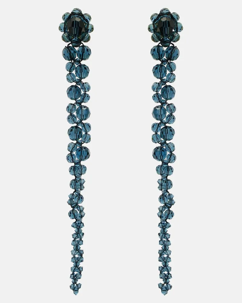 Simone Rocha Verzierte Ohrringe Blau