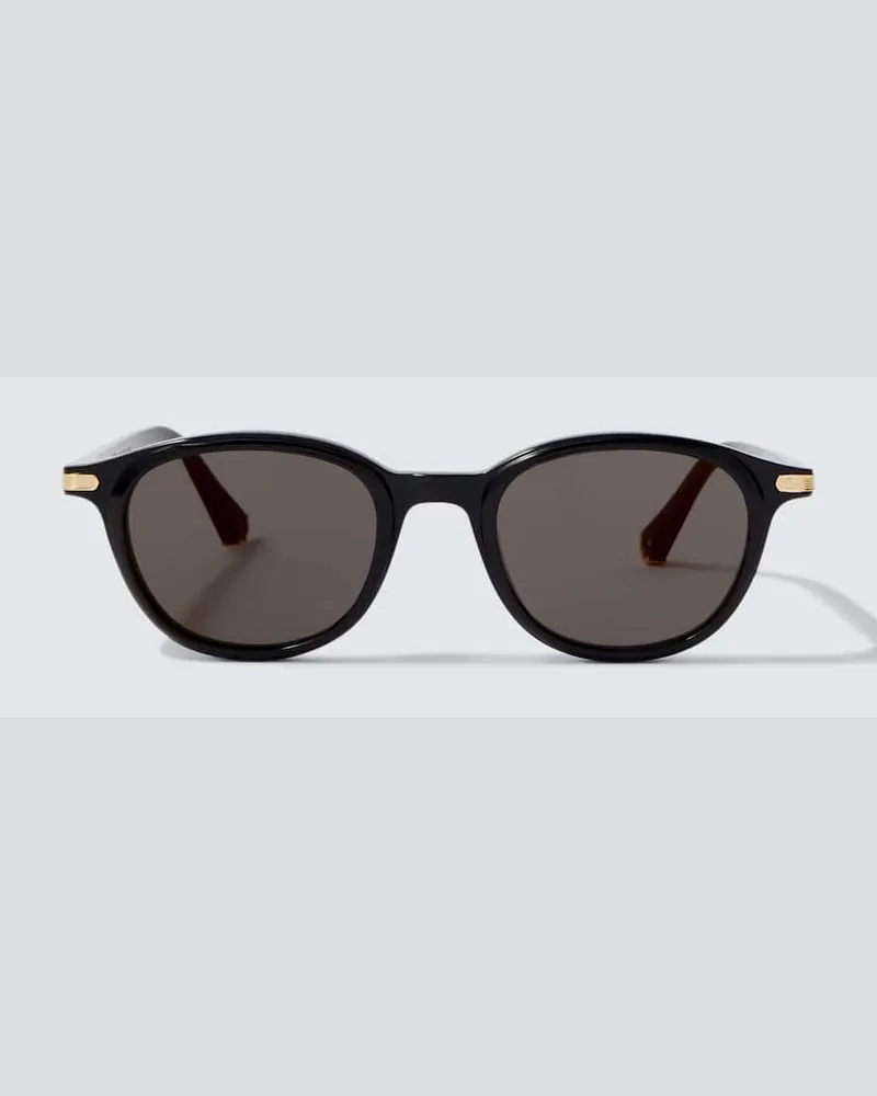 Cartier Runde Sonnenbrille Signature C De Cartier Schwarz