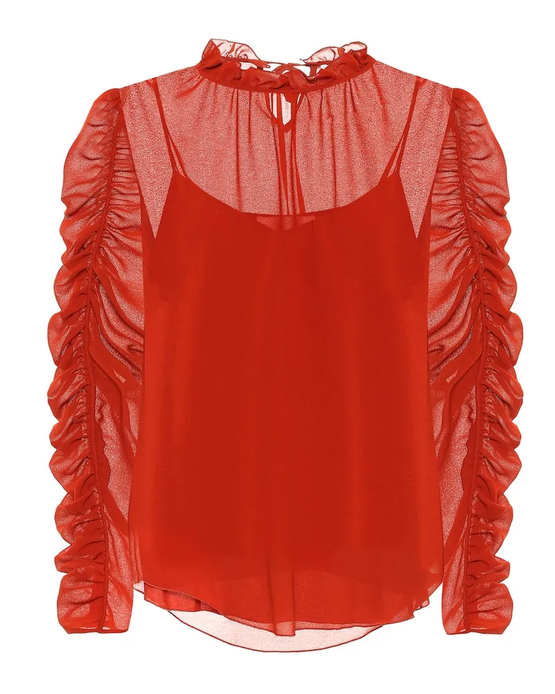 See by Chloé See By Chloé Bluse aus Crêpe Rot