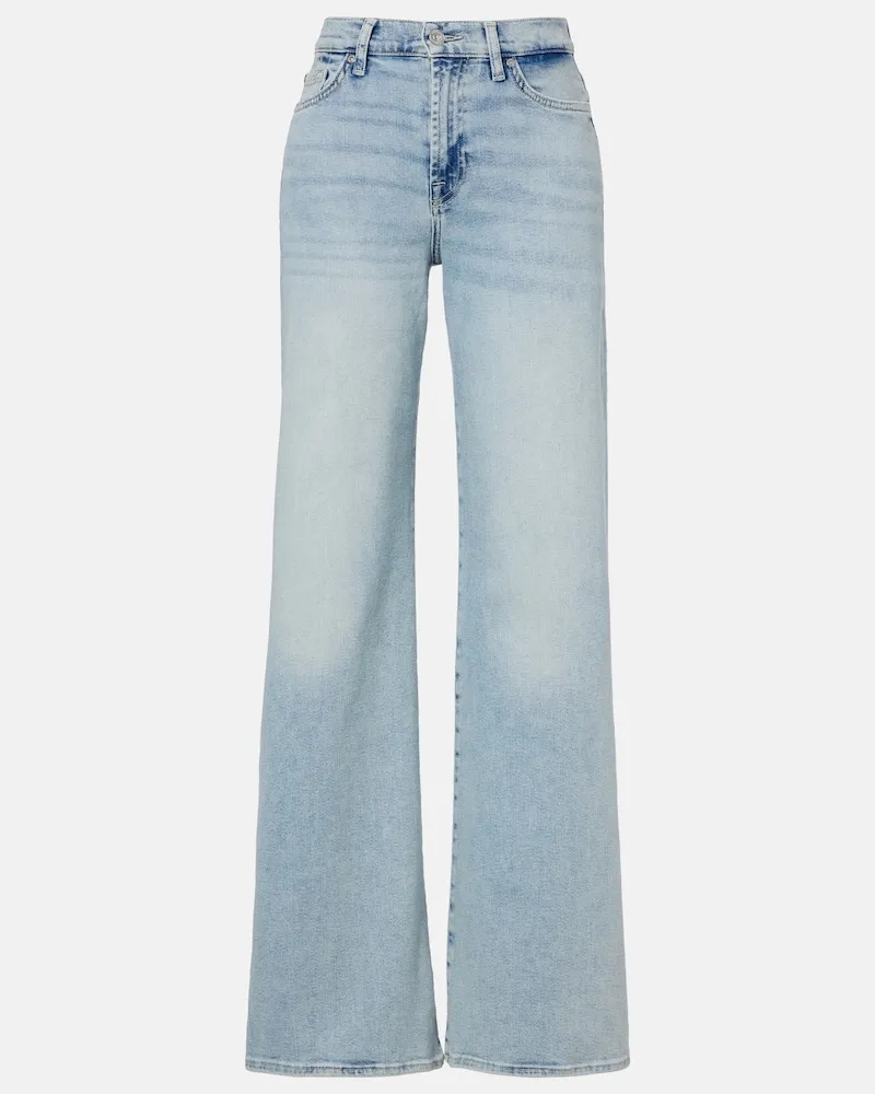 7 for all mankind Wide-Leg Jeans Lotta Blau
