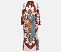 Midikleid Cerere aus Crêpe de Chine aus Seide