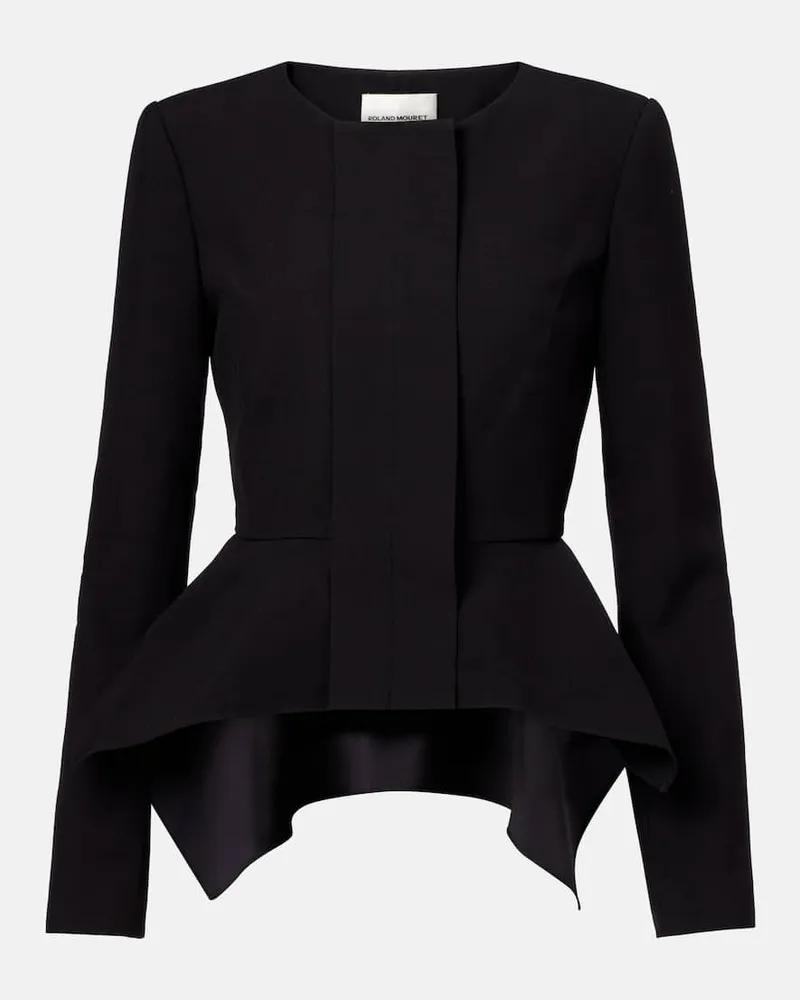 Roland Mouret Jacke aus Crêpe Schwarz