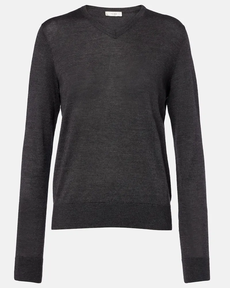 The Row Pullover Ondre aus Kaschmir und Seide Grau