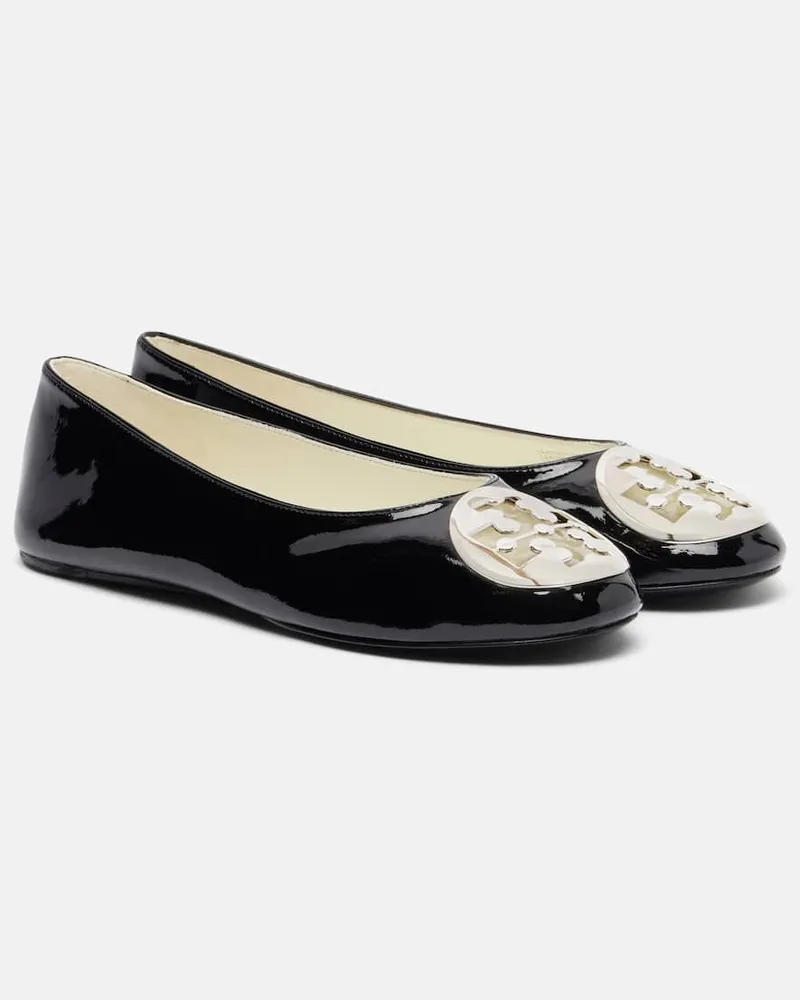Tory Burch Ballerinas Reva aus Lackleder Schwarz