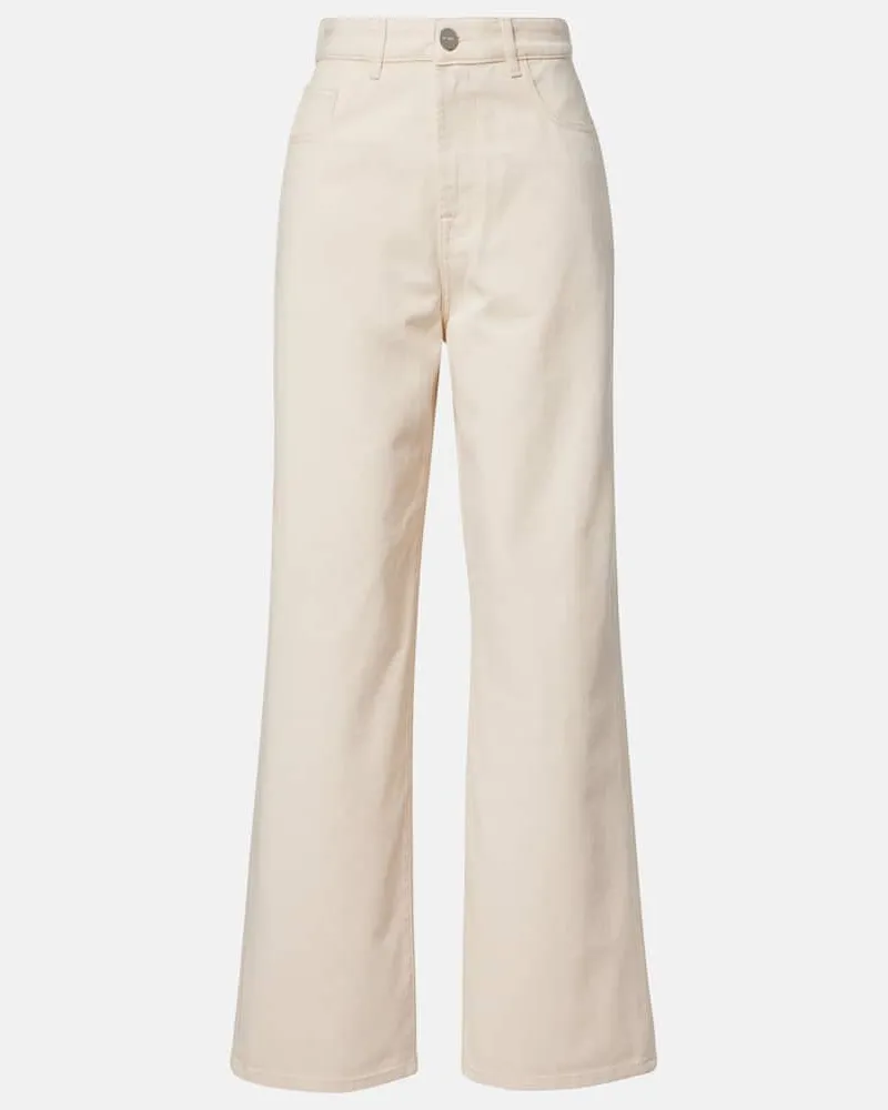 Róhe Róhe High-Rise Flared Jeans Weiß