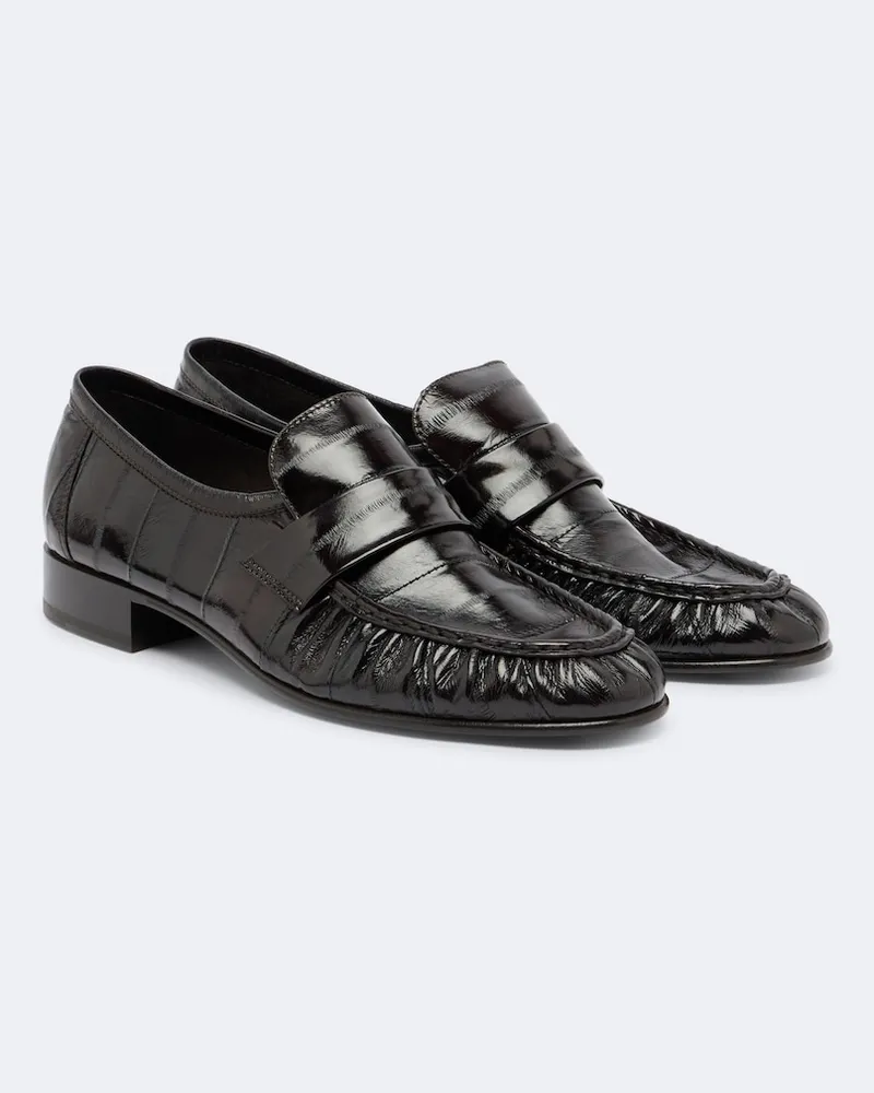 The Row Loafers aus Leder Braun