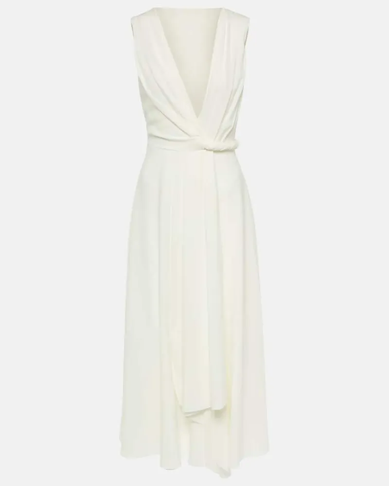 Roksanda Ilincic Bridal Robe Parsa aus CrÃªpe Weiã