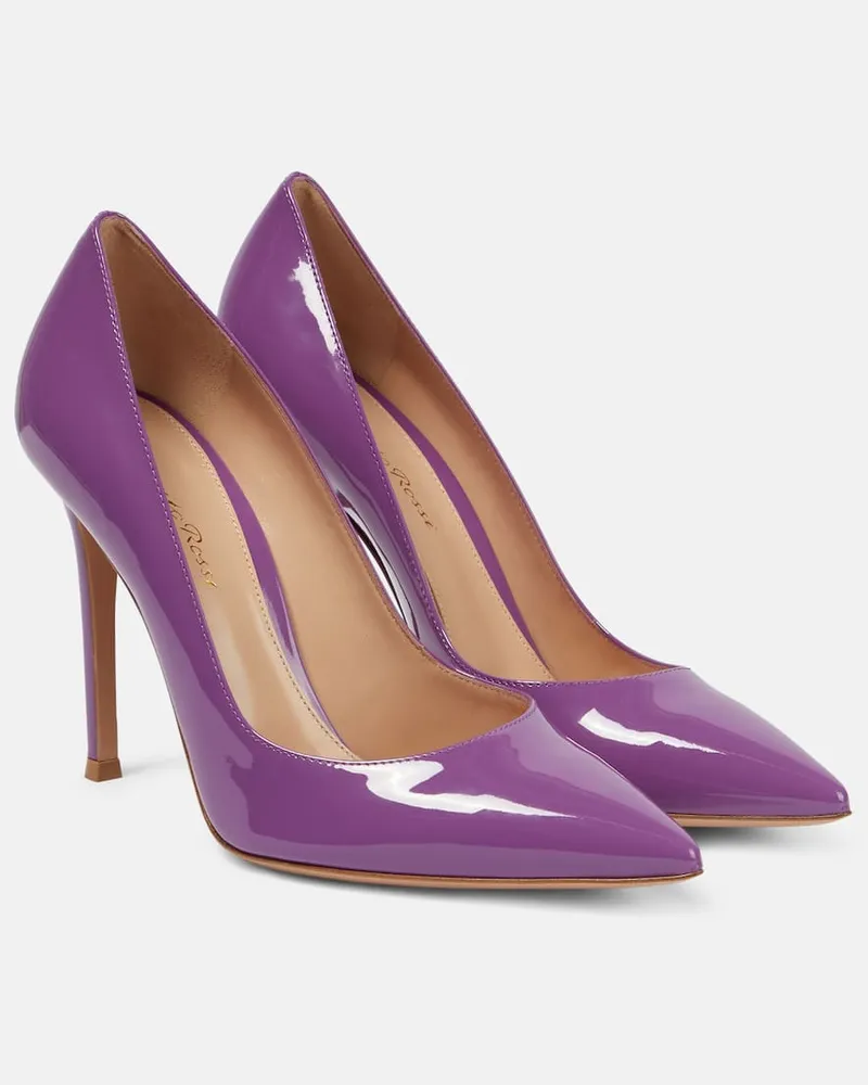 Gianvito Rossi Pumps Gianvito 105 aus Lackleder Violett