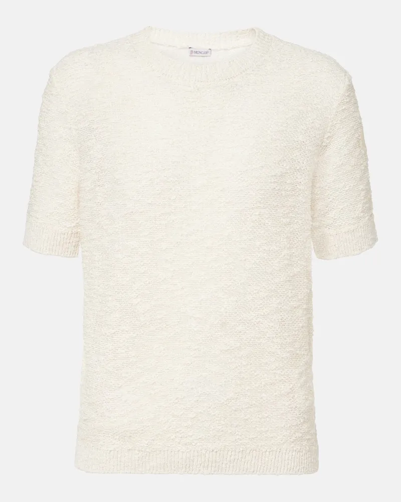 Moncler Top aus einem Baumwollgemisch Schwarz