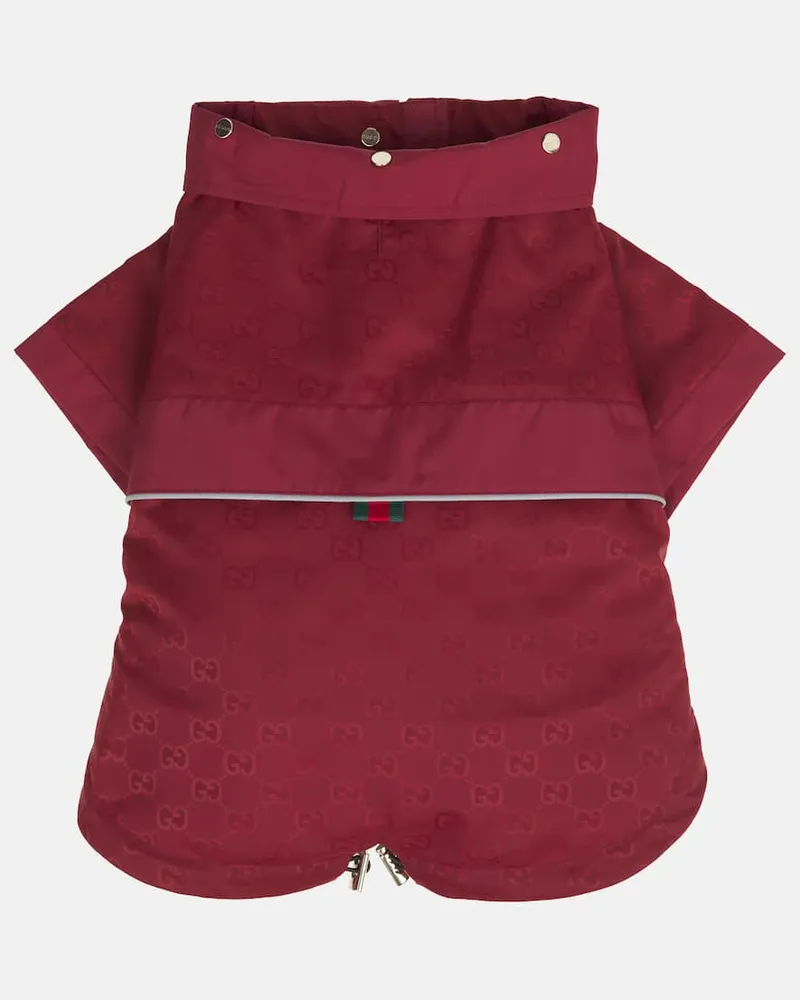 Gucci Regenmantel für Hunde GG Rot