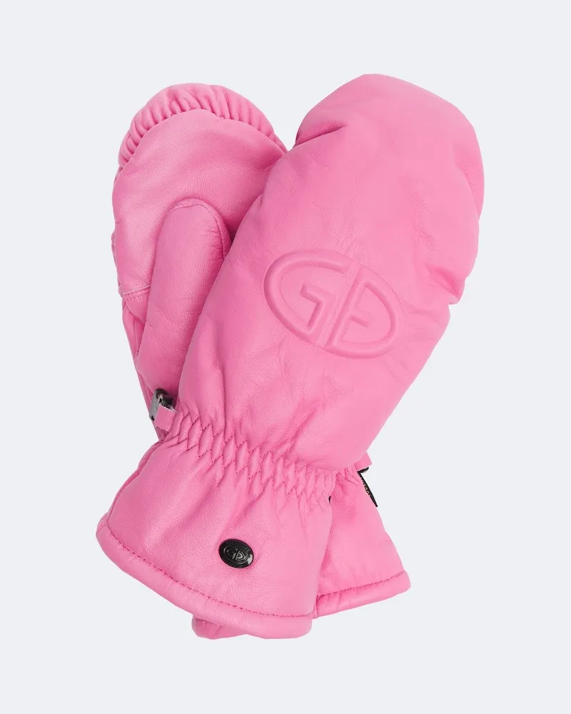 GOLDBERGH Fäustlinge Hilja aus Leder Rosa