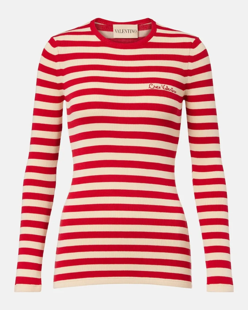 Valentino Garavani Pullover aus Baumwolle Multicolor