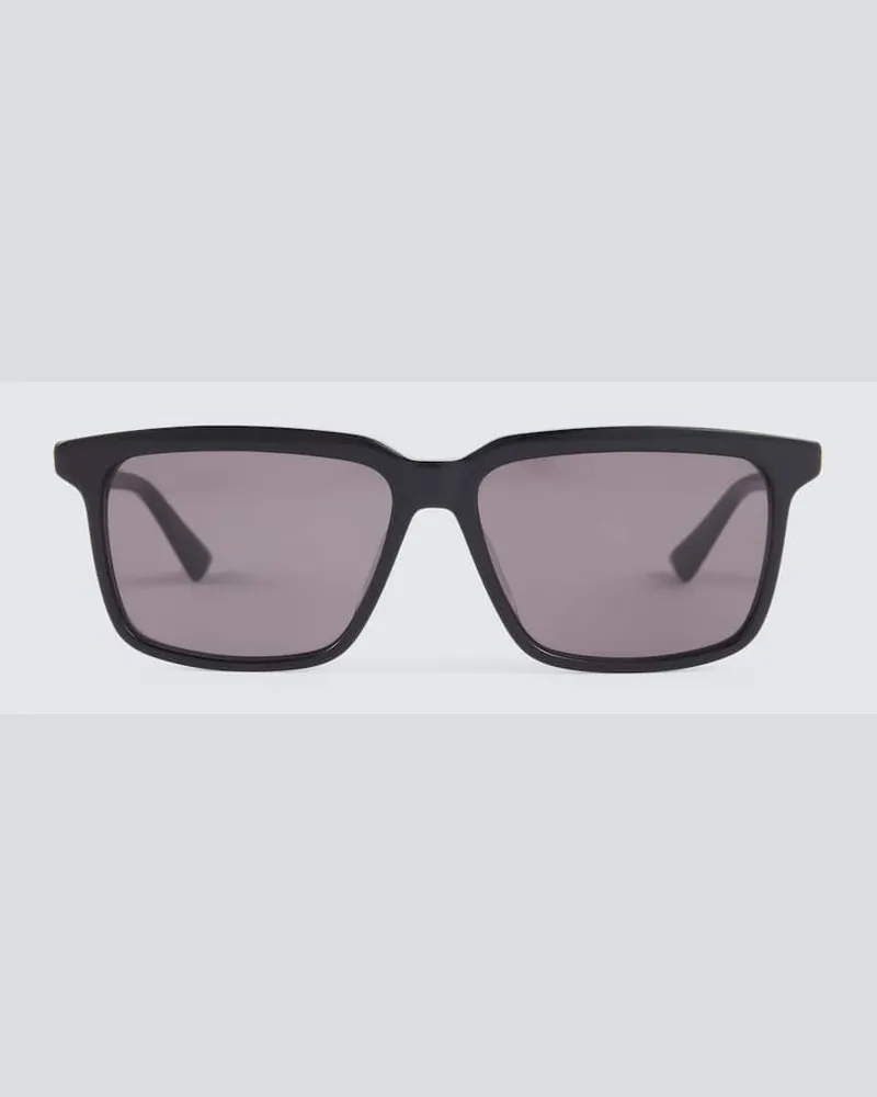 Bottega Veneta Eckige Sonnenbrille Schwarz