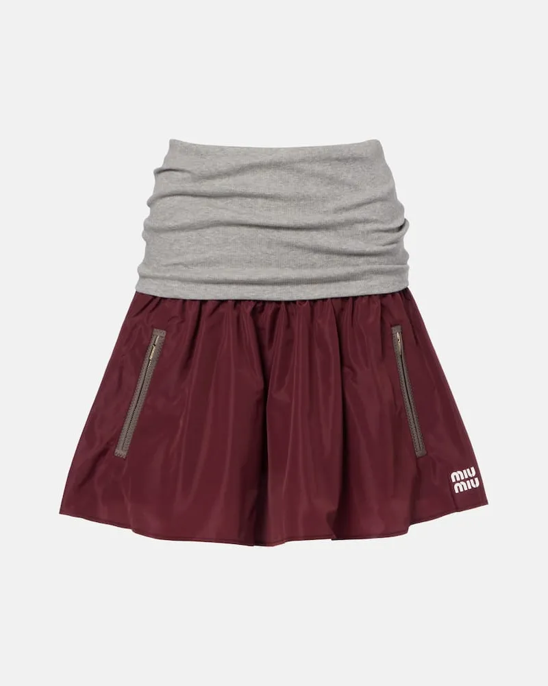 Miu Miu Minirock Burgunderrot