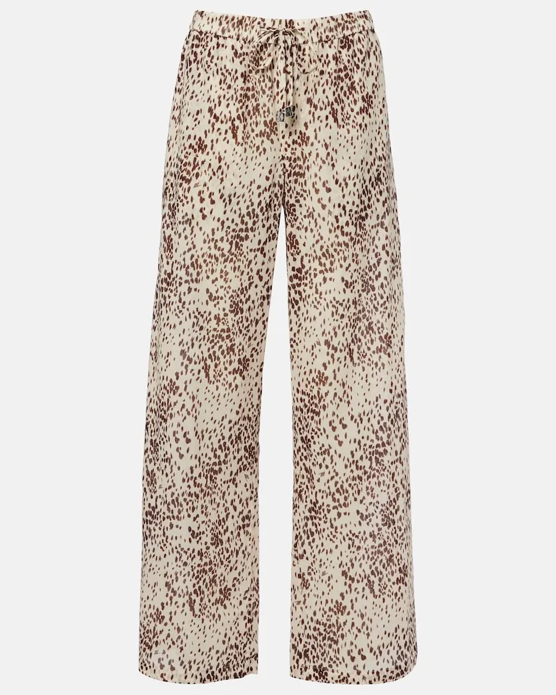 ATTICO Weite Hose aus Baumwolle Braun