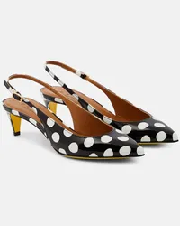 Marni Slingback-Pumps aus Lackleder Multicolor